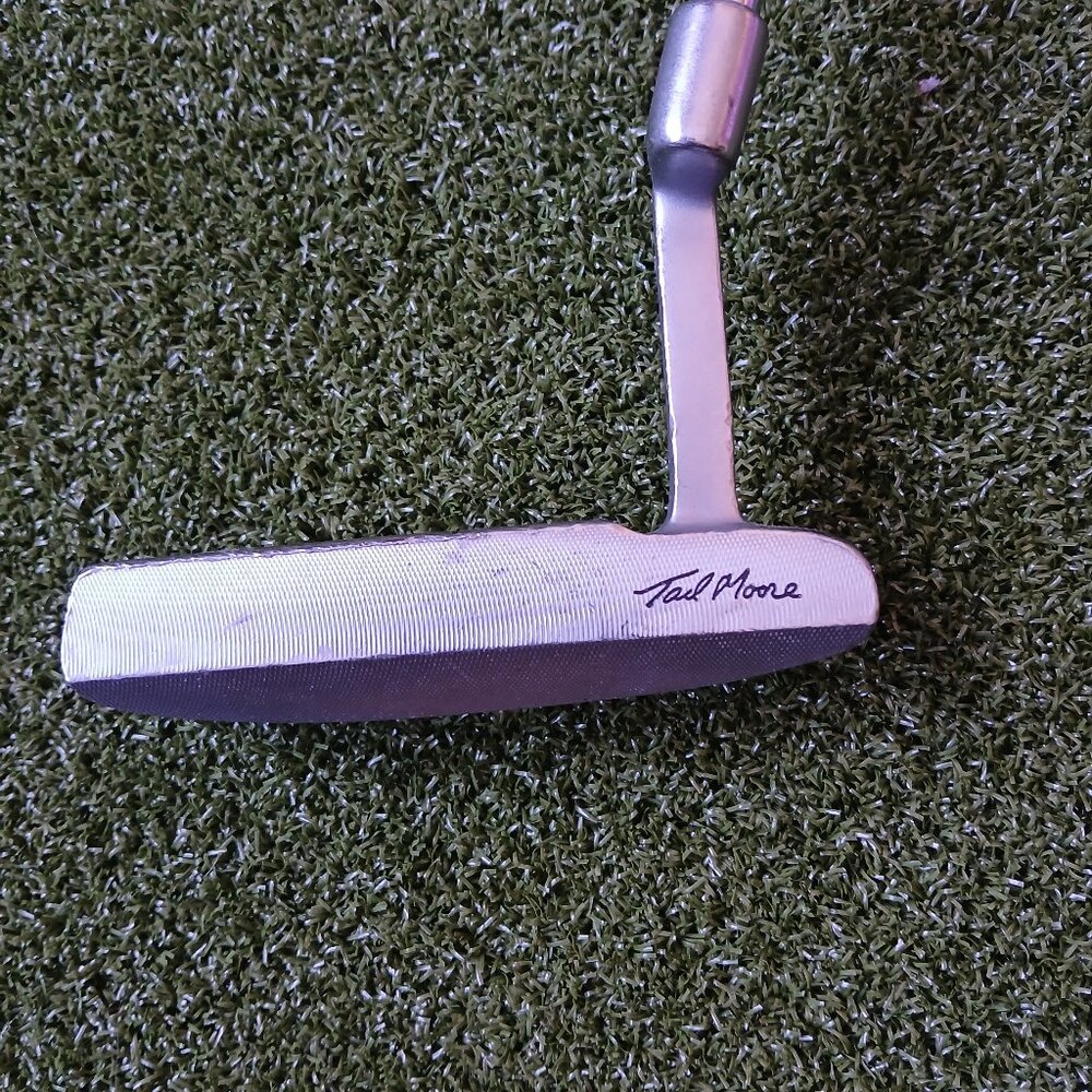 Tad Moore Overspin OA-1 Putter Milled Face Blade Steel Shaft 35.5" Right-Handed